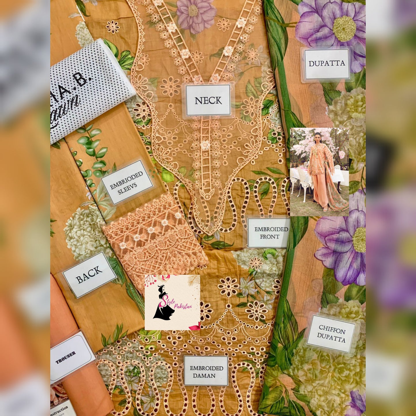 M Print Lawn Fancy