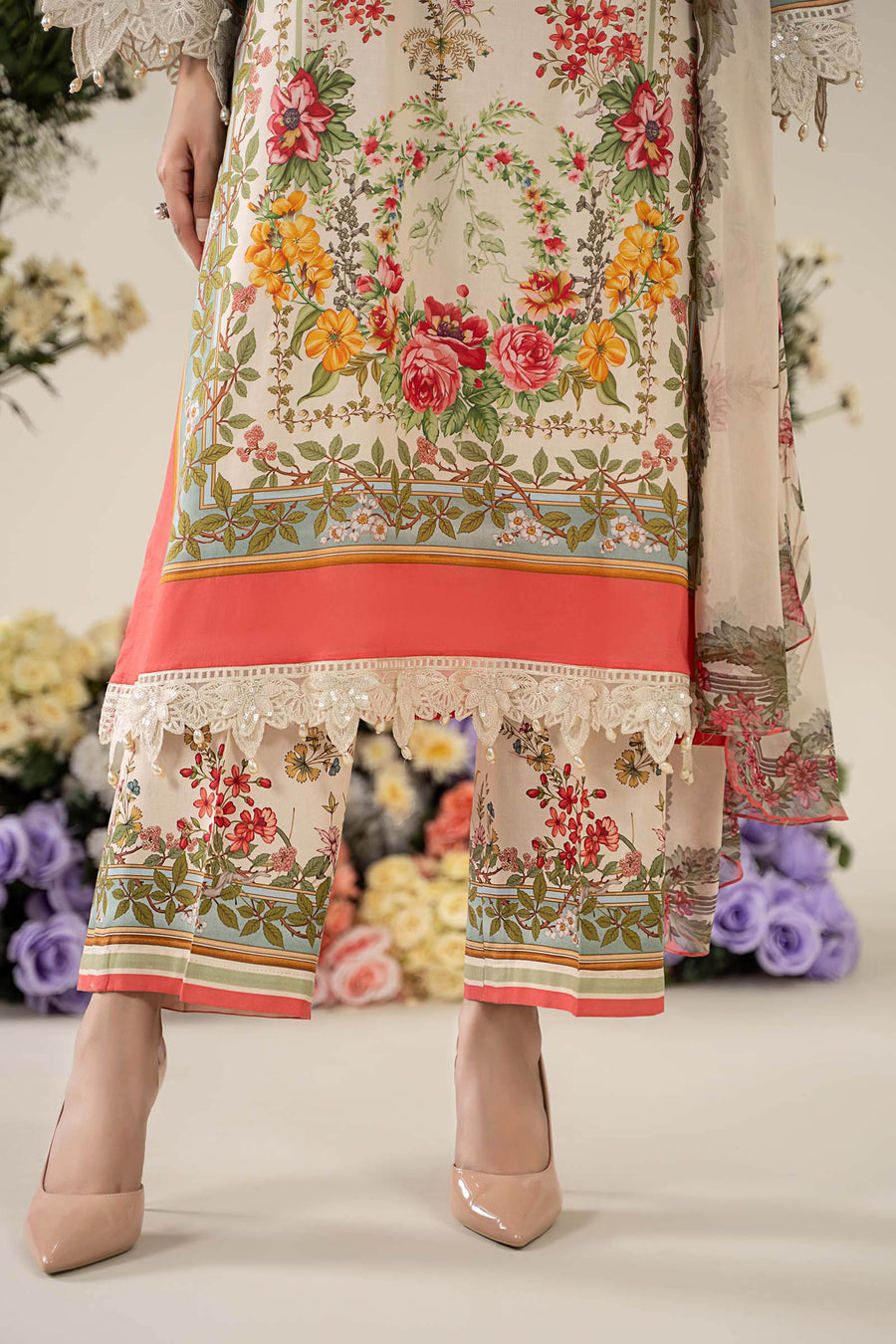 M Print Lawn Fancy