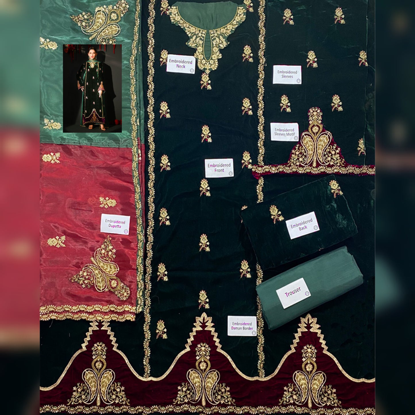 Ansab Jahangir Velvet Fancy