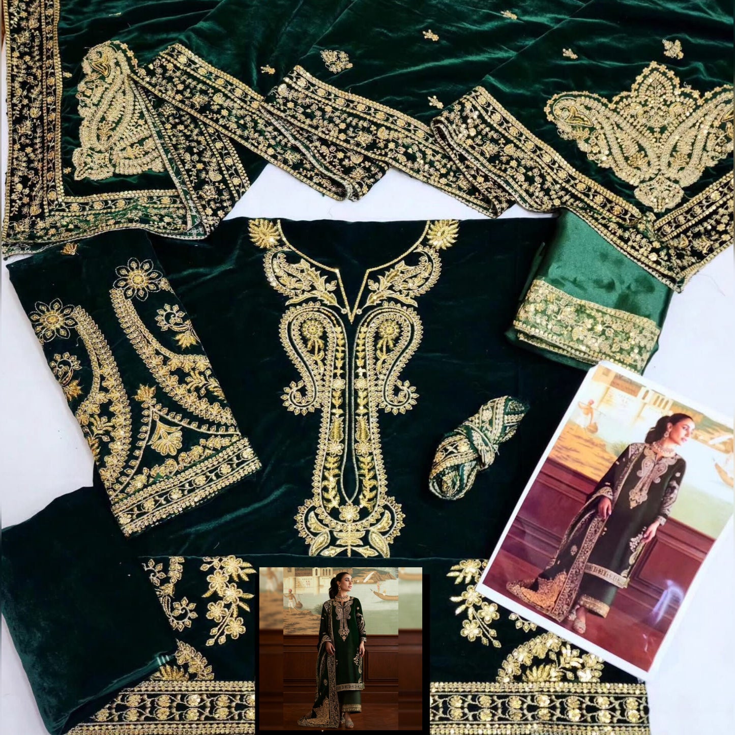 Mina Hasan Velvet Fancy