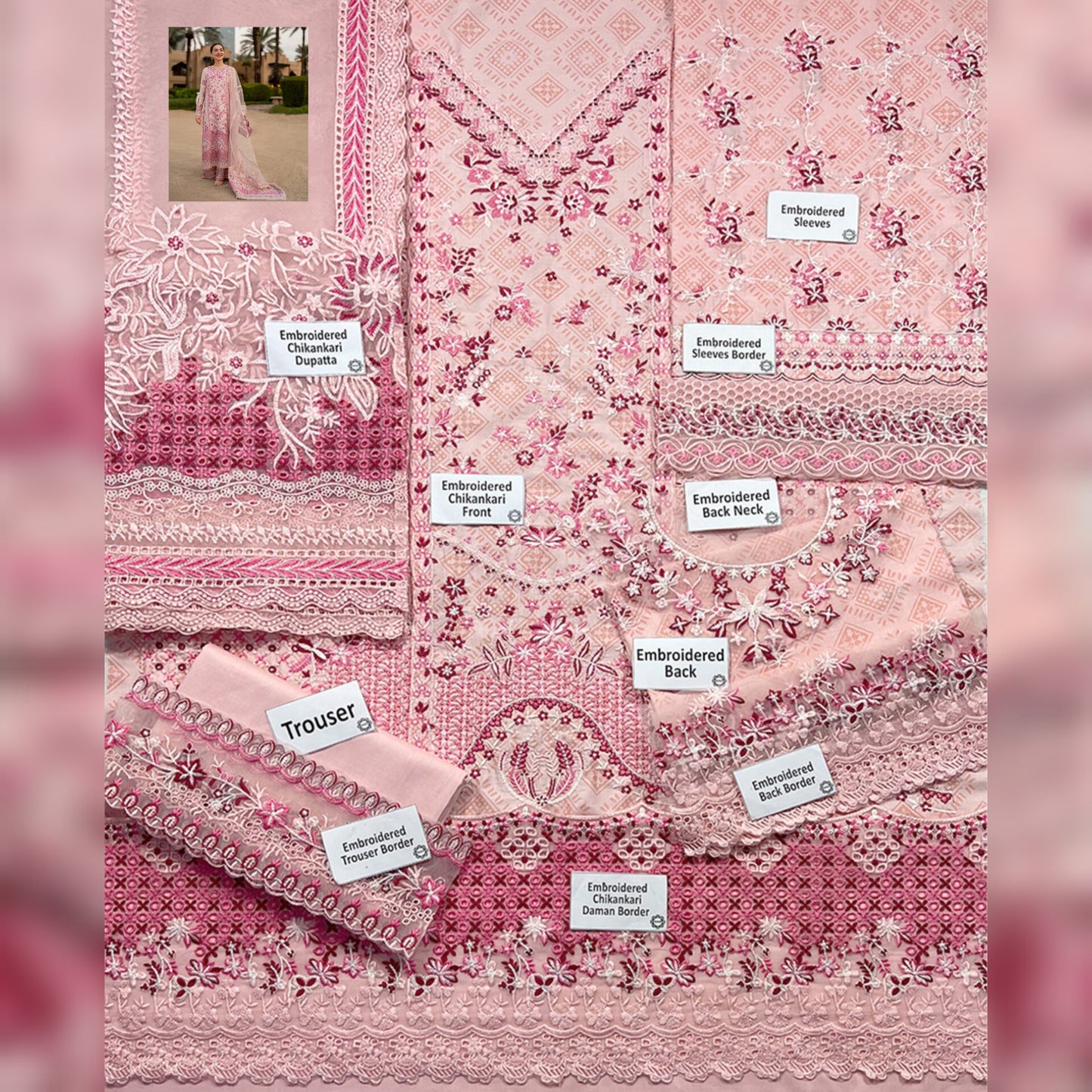Faiza Saqlain Lawn Fancy