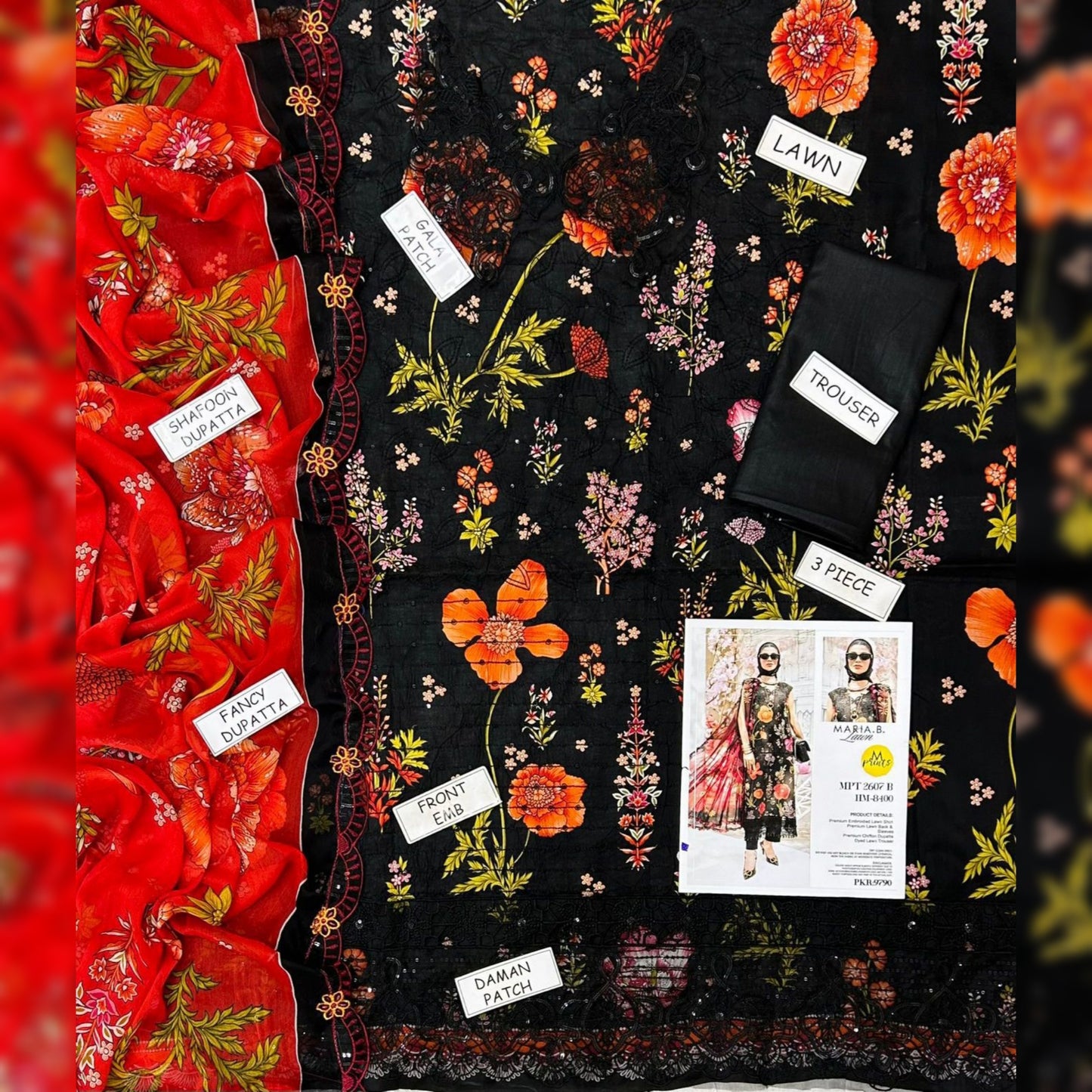 M Print Lawn Fancy