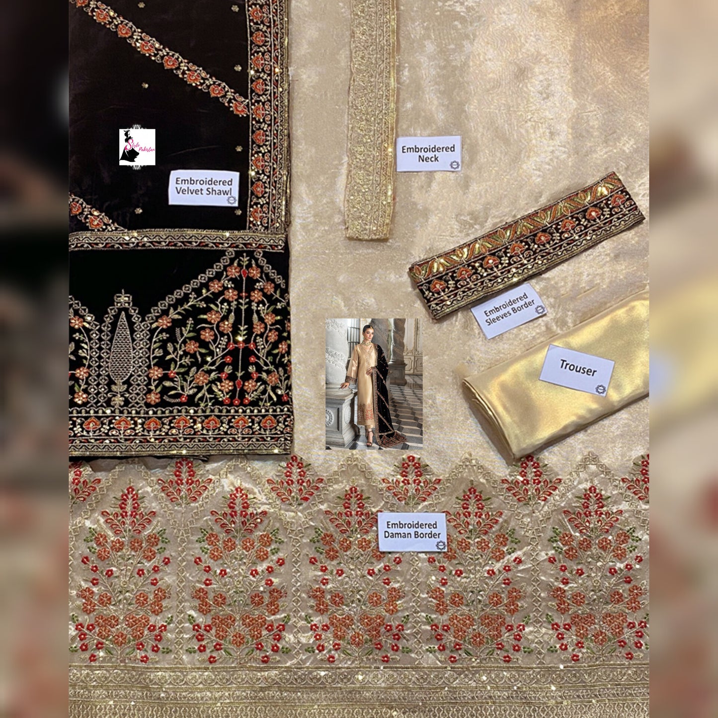 Zainab Chottani Velvet Fancy