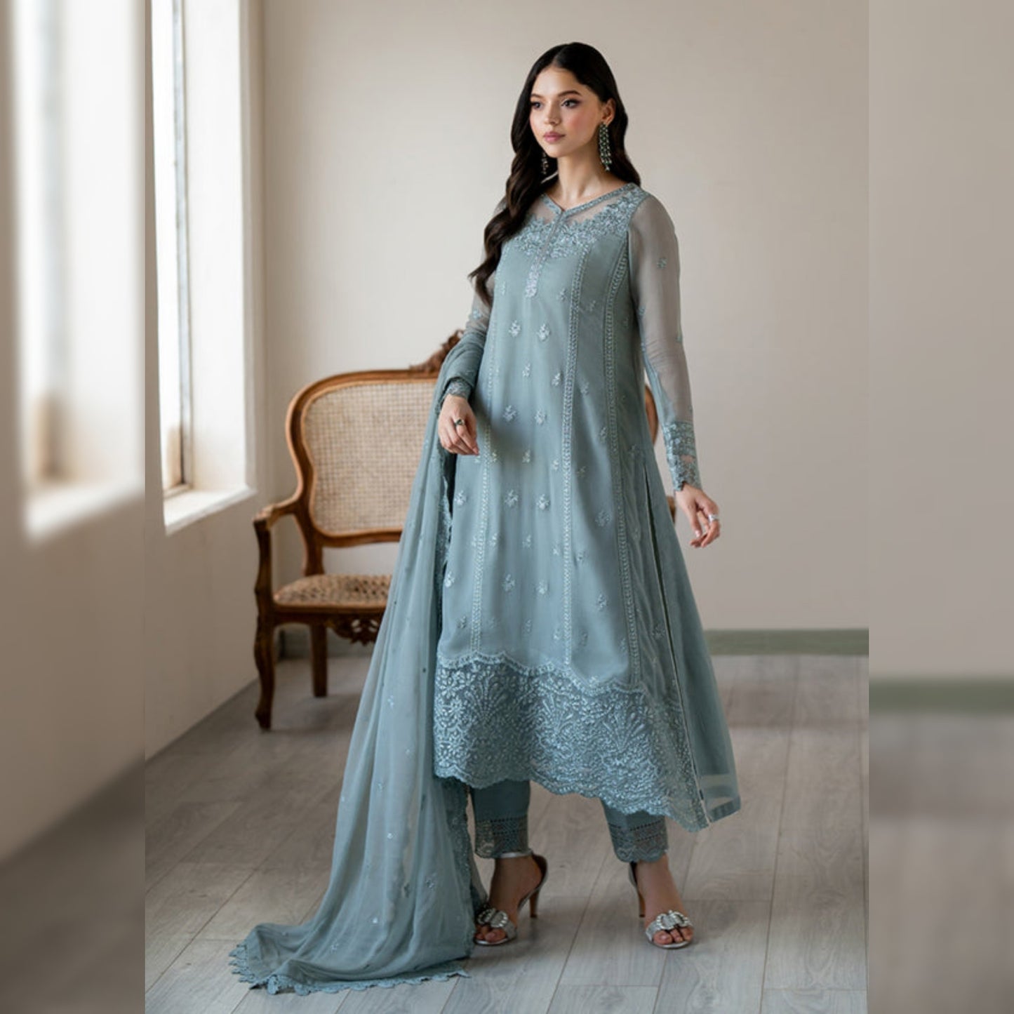 Azure Chiffon Fancy