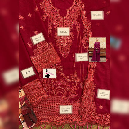 Qalamkar Chiffon Fancy