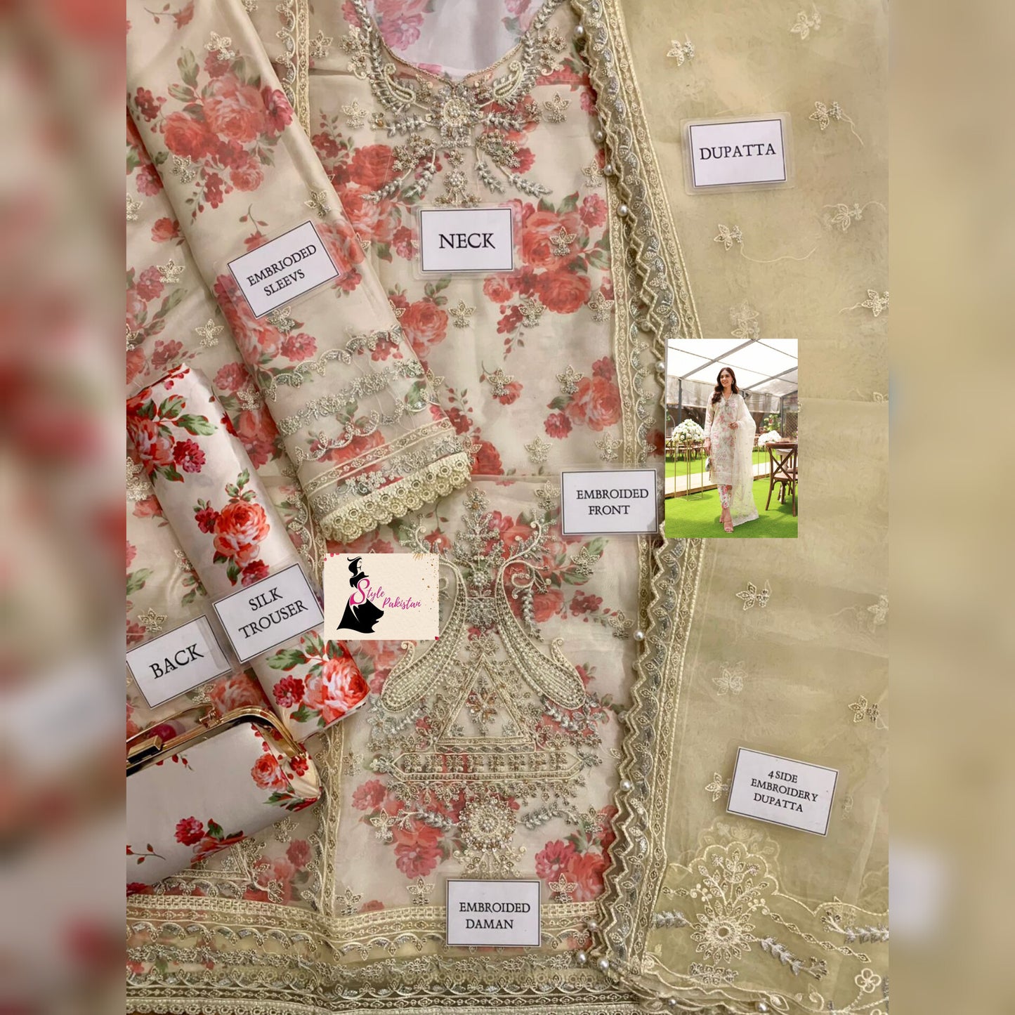 Elaf Organza Fancy