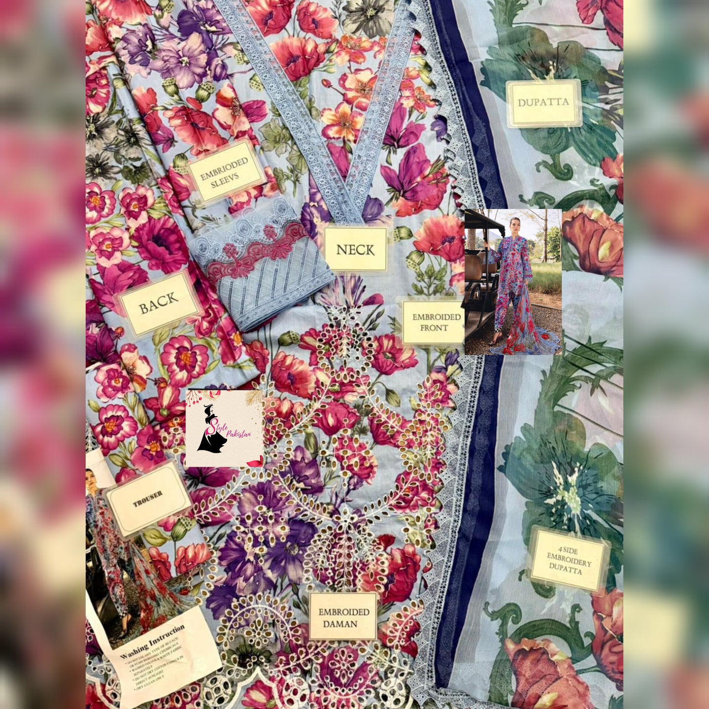 Maria B Lawn Fancy