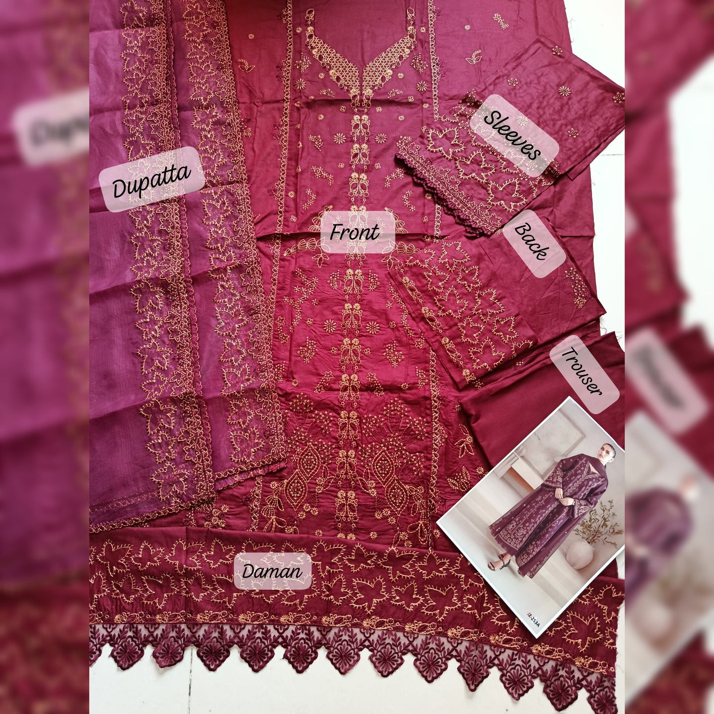 Afrozeh Lawn Fancy