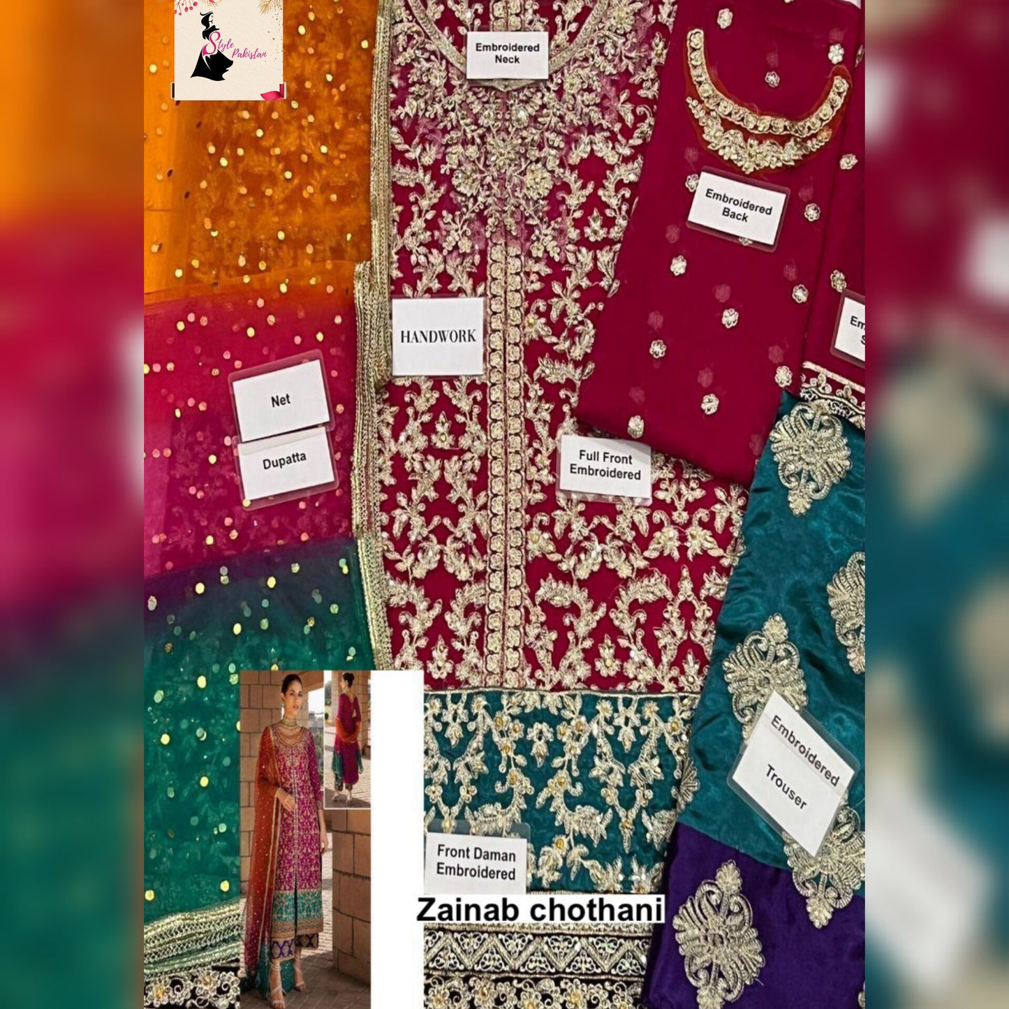 Zainab Chottani Chiffon Fancy