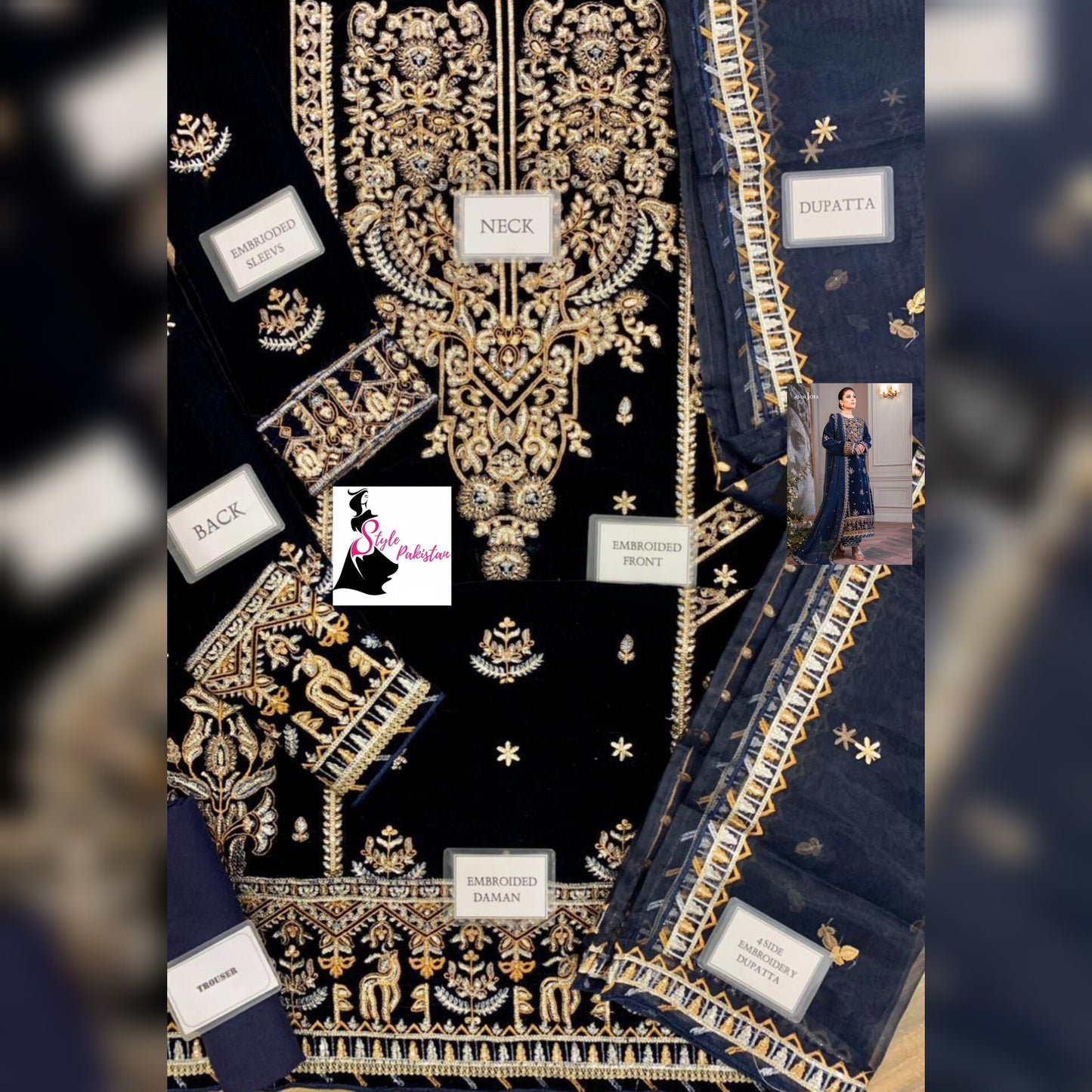 Asim Jofa Velvet Fancy