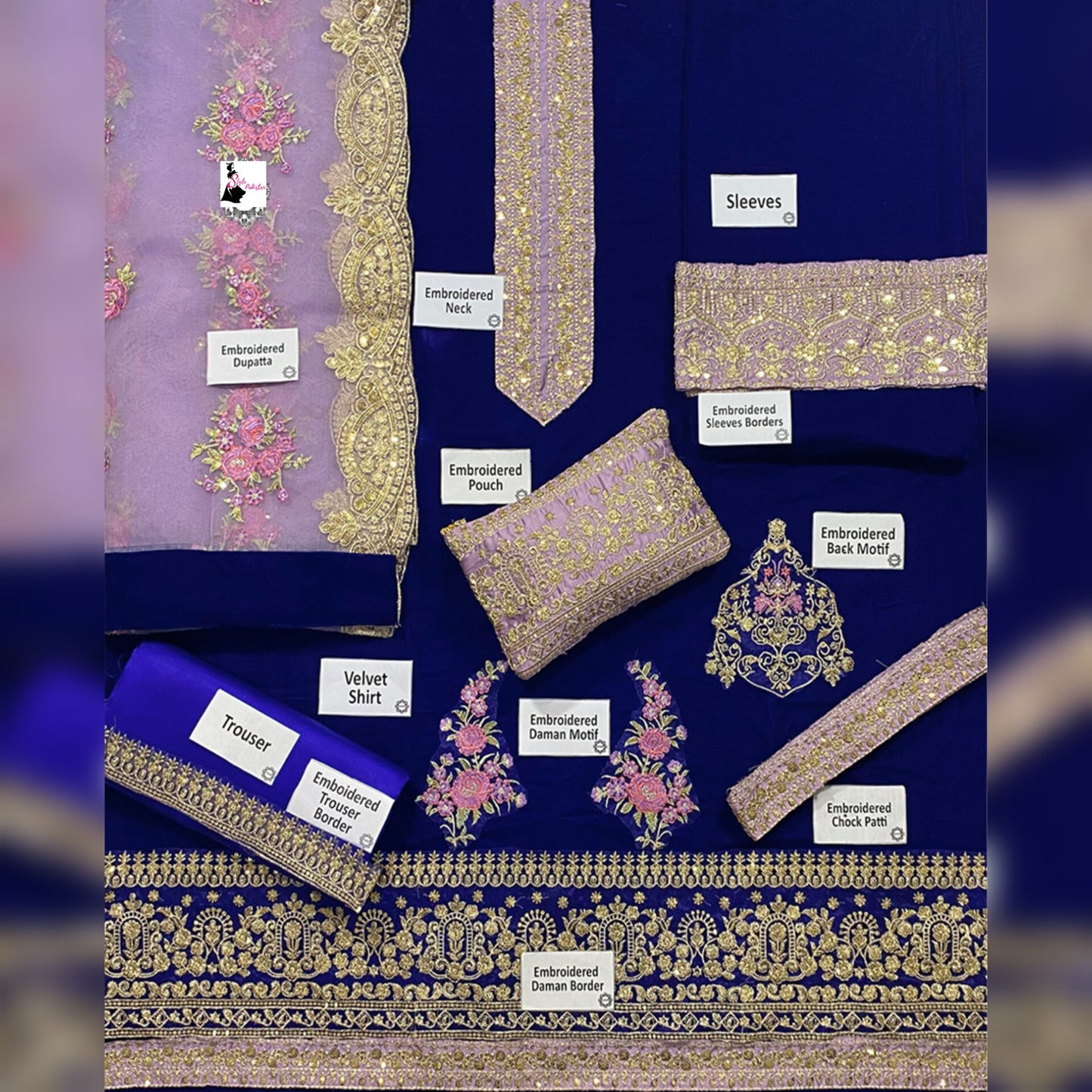 Zainab Chottani Velvet Fancy