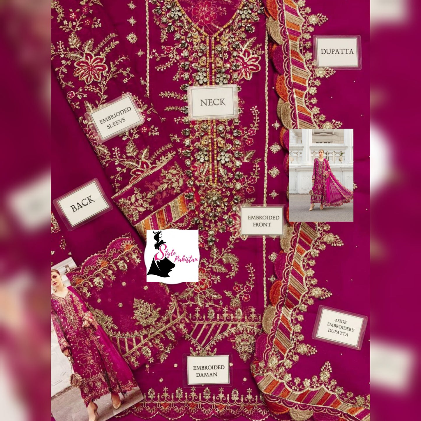 Maria B Chiffon Fancy