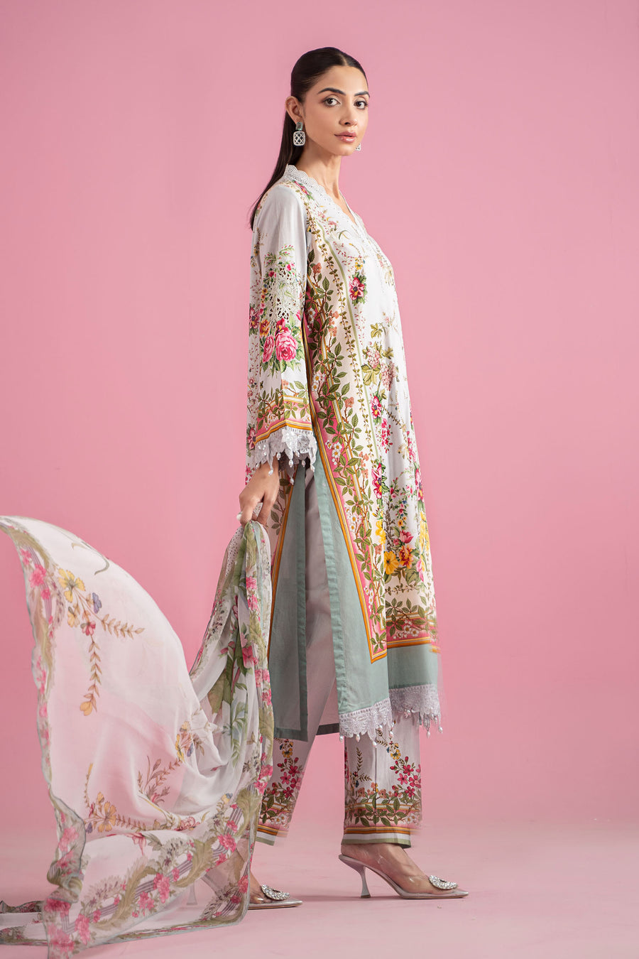 M Print Lawn Fancy