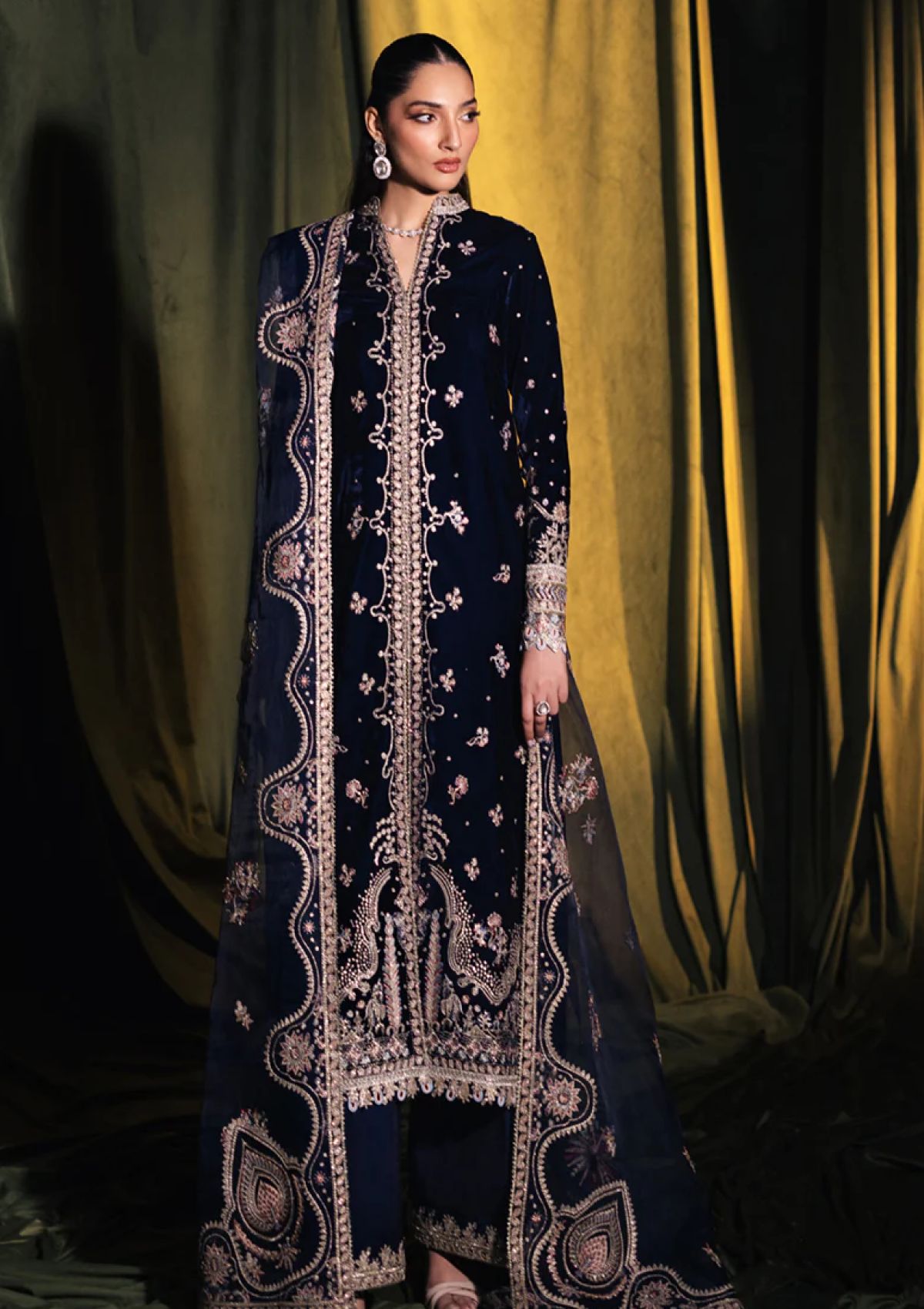 Qalamkar Velvet Fancy