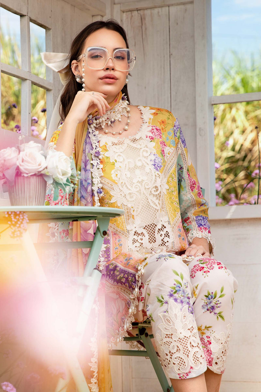 M Print Lawn Fancy