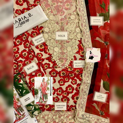 M Print Lawn Fancy
