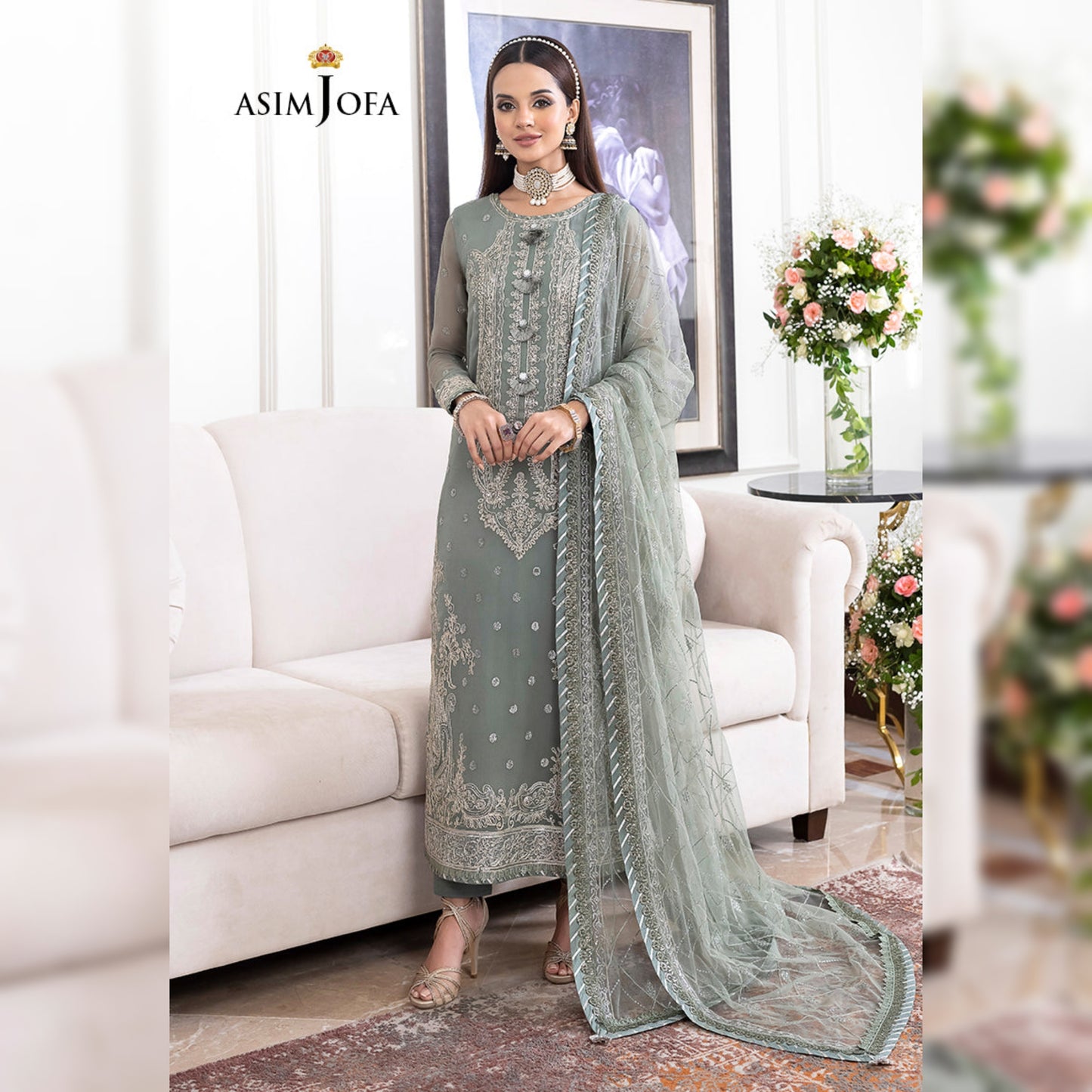 Asim Jofa Chiffon Fancy