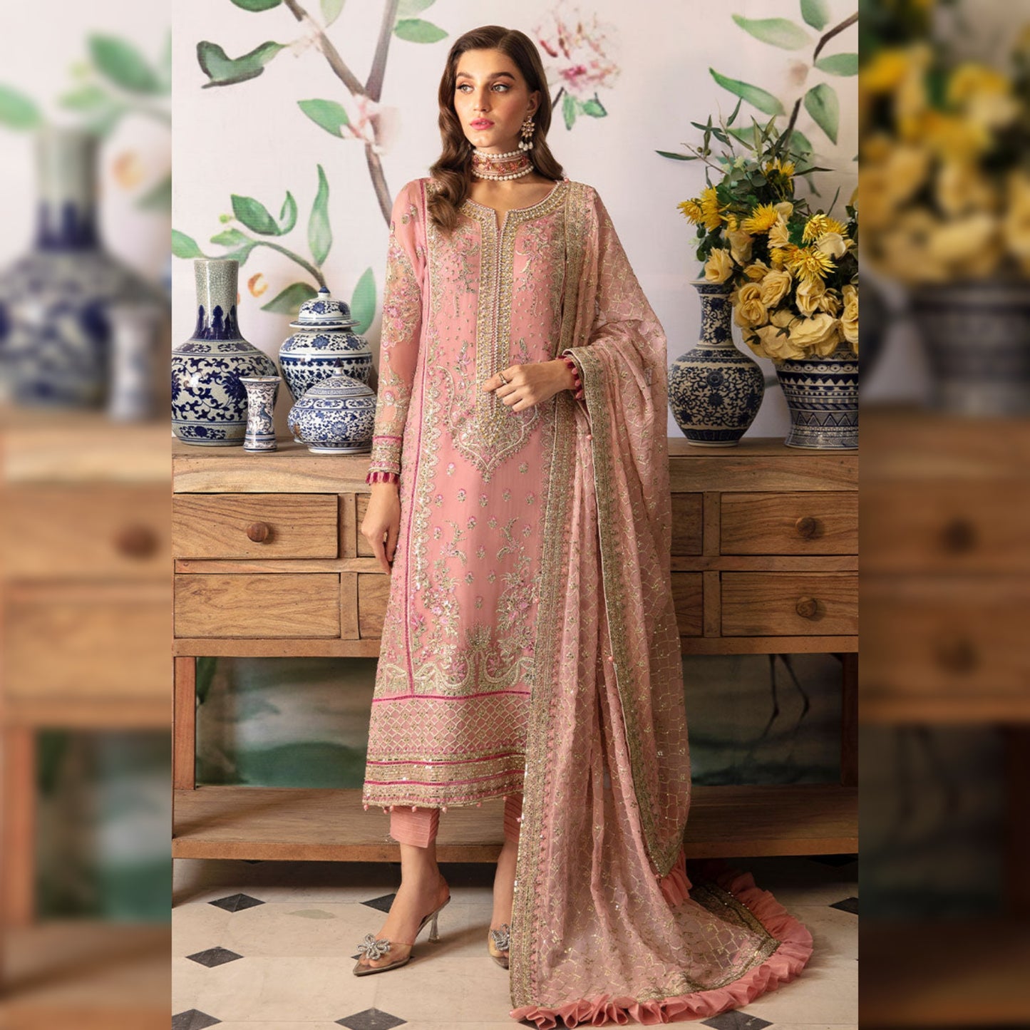 Gulaal Chiffon Fancy