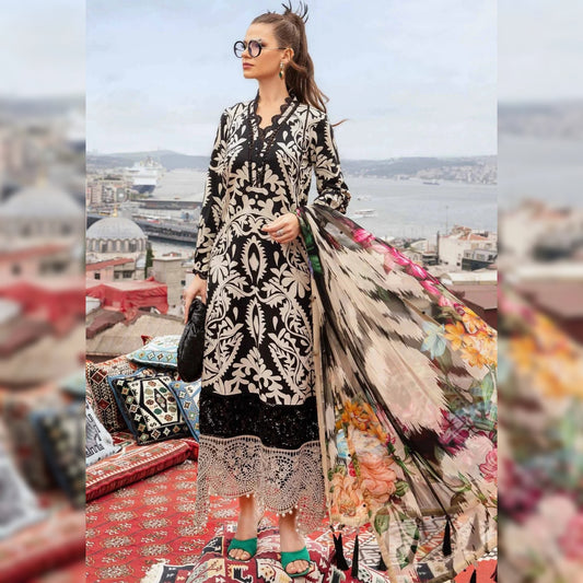 M Print Lawn Fancy