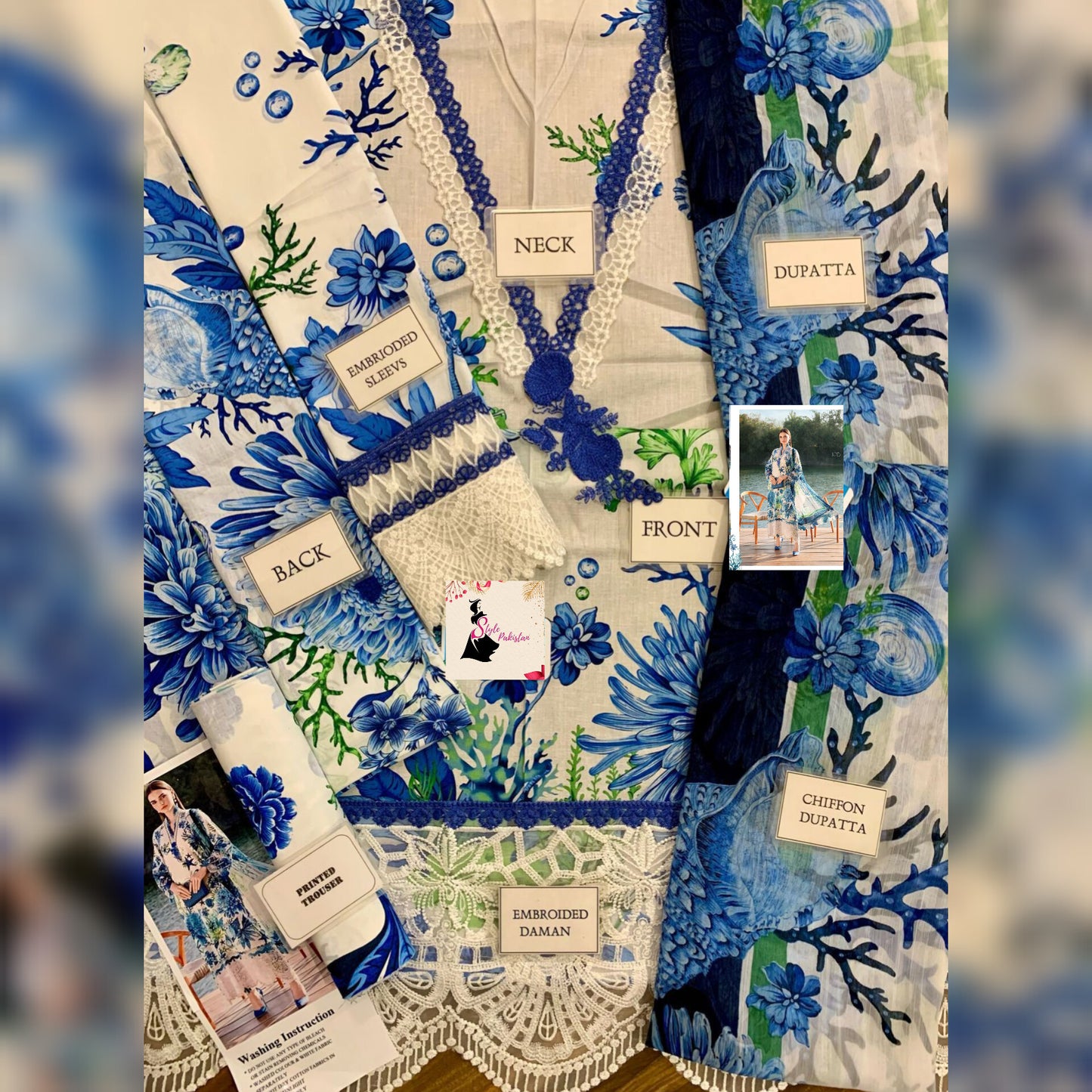 M Print Lawn Fancy