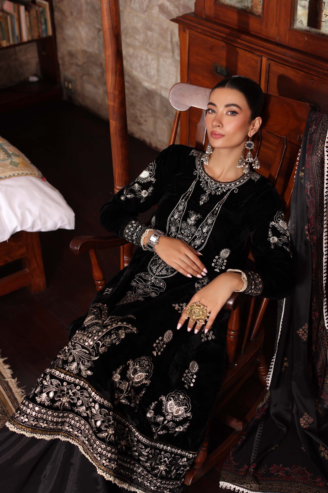 Saadia Asad Velvet Fancy