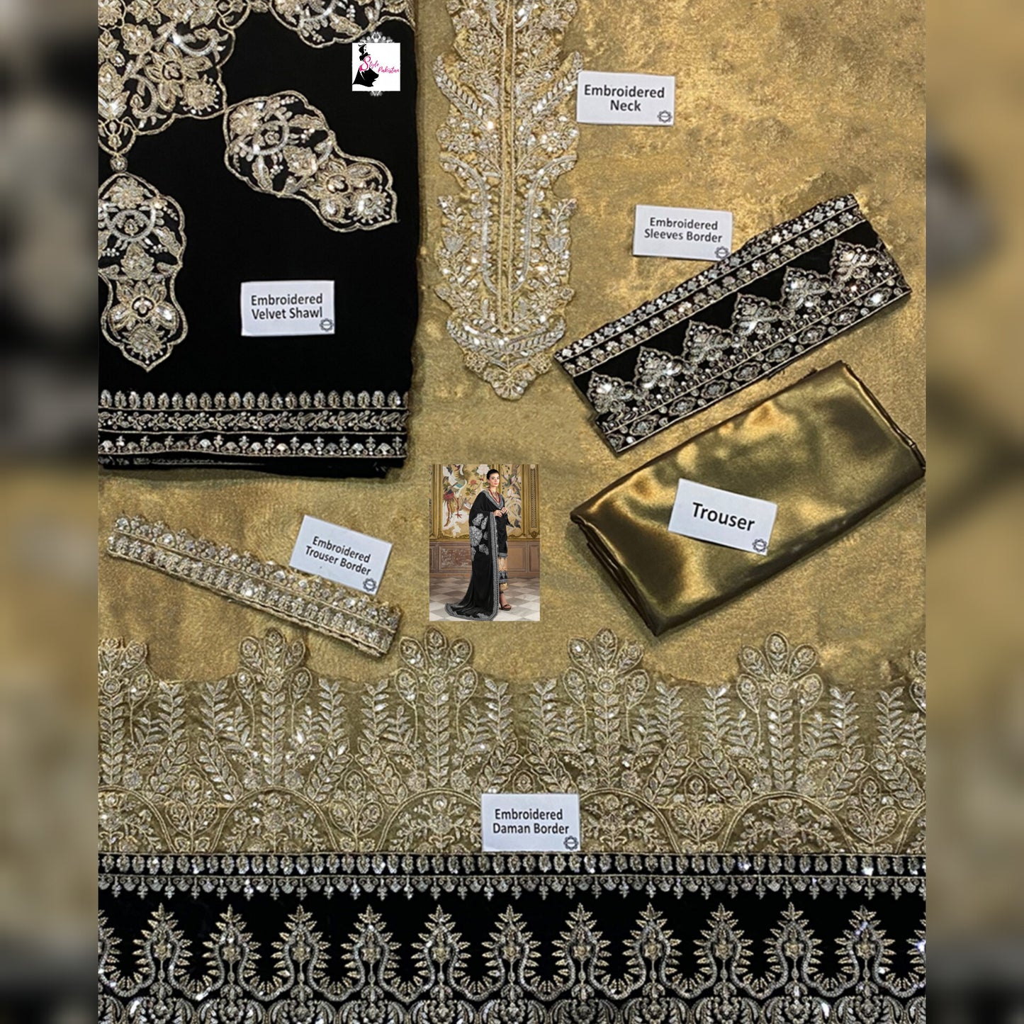 Zainab Chottani Velvet Fancy