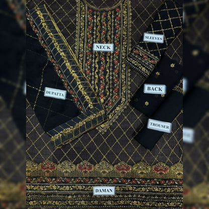 Asim Jofa Chiffon Fancy