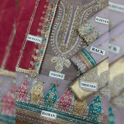 Khuda Baksh Organza Fancy