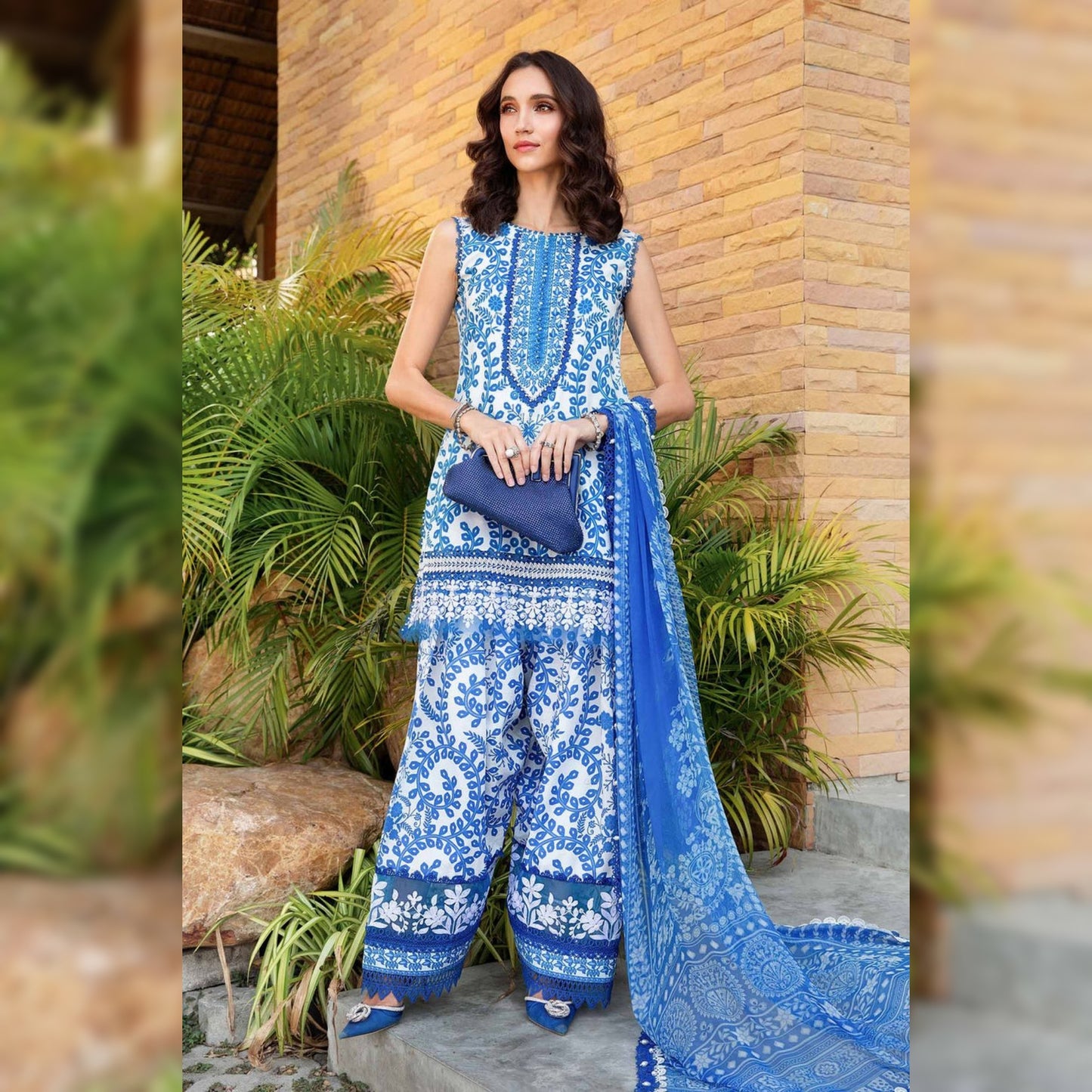 M Print Lawn Fancy