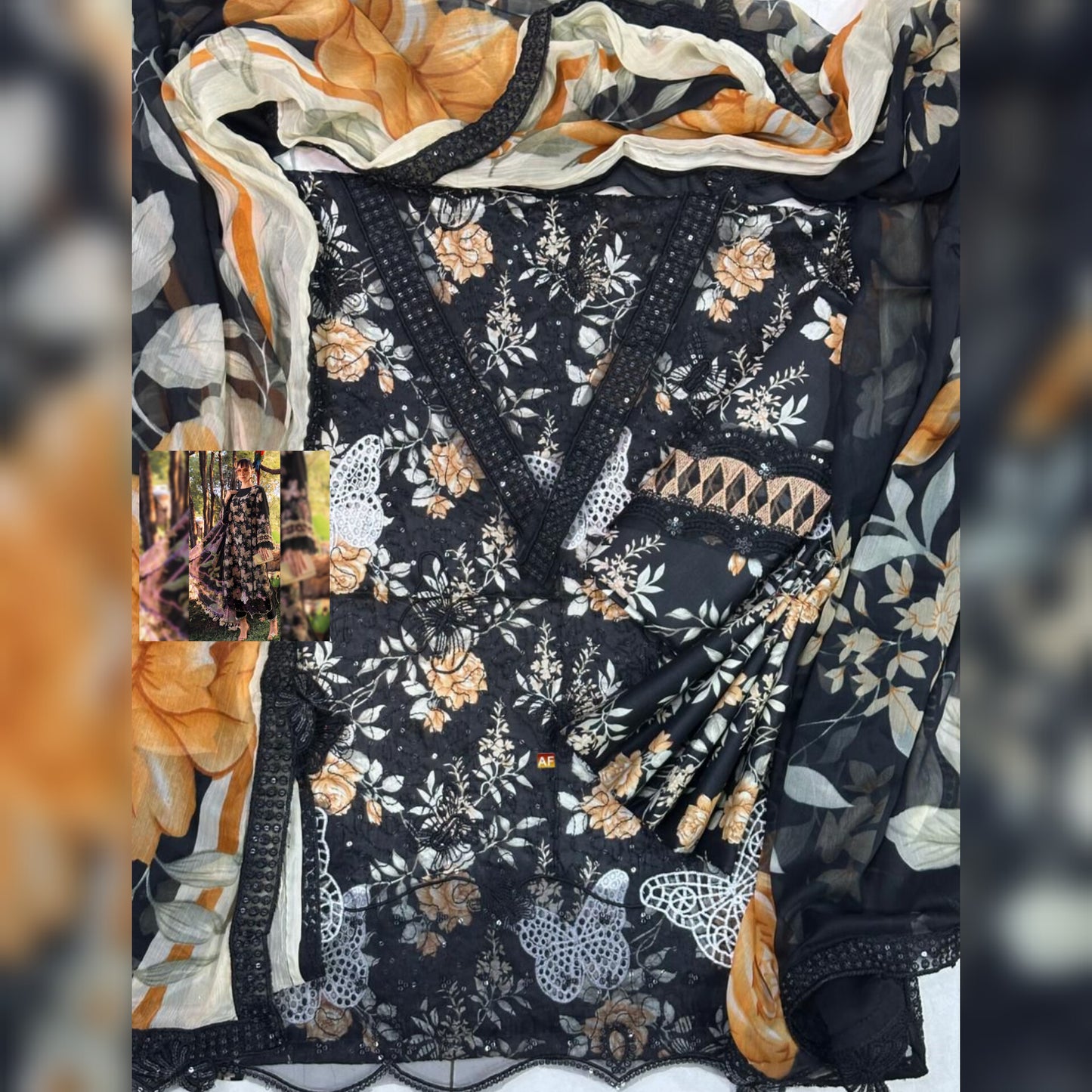 M Print Lawn Fancy