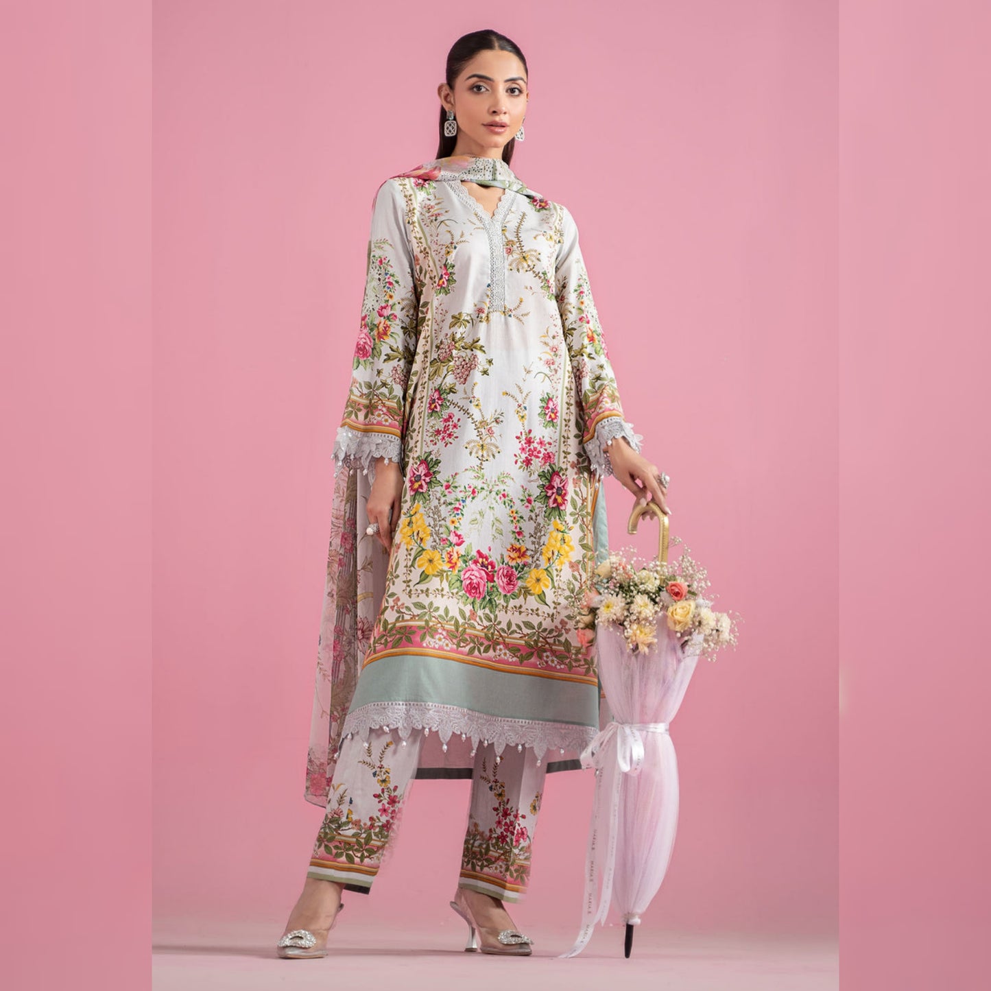 M Print Lawn Fancy