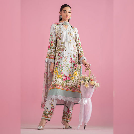 M Print Lawn Fancy
