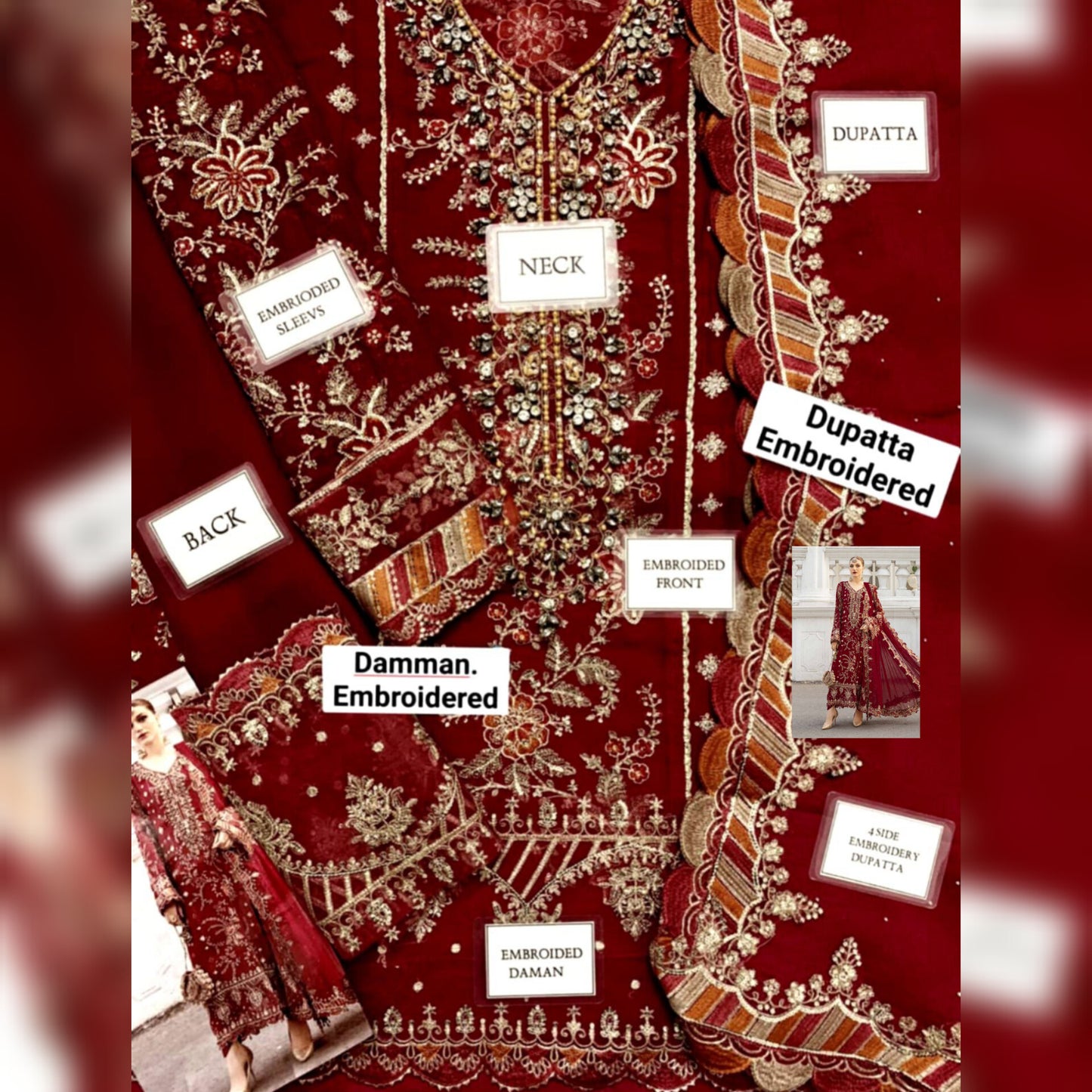 Maria B Chiffon Fancy