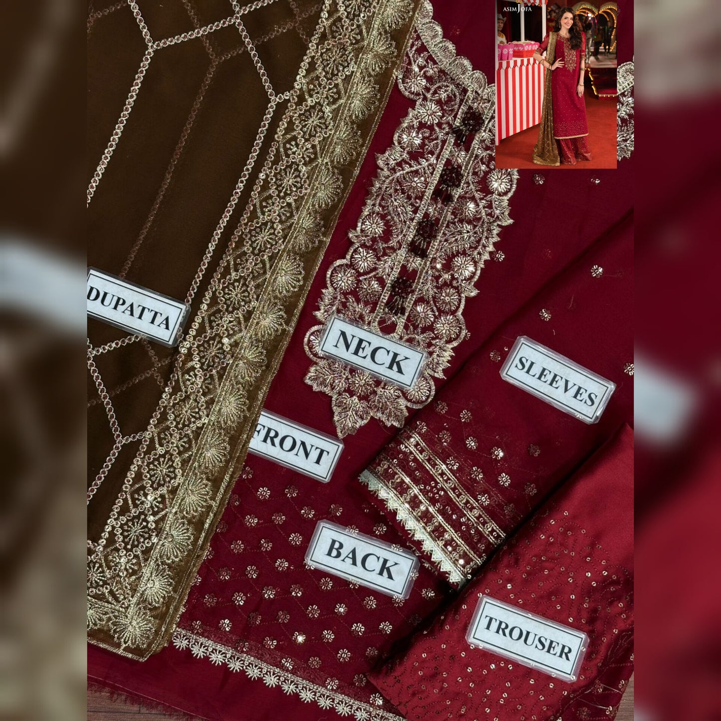 Asim Jofa Chiffon Fancy