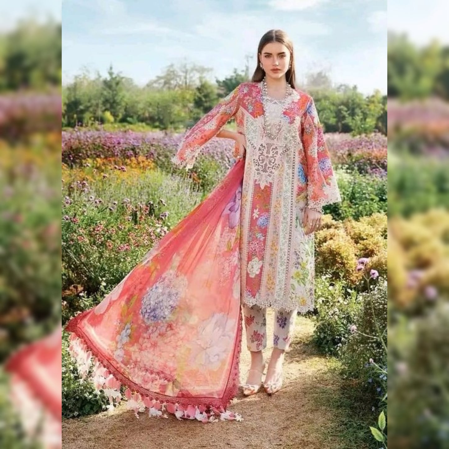 M Print Lawn Fancy